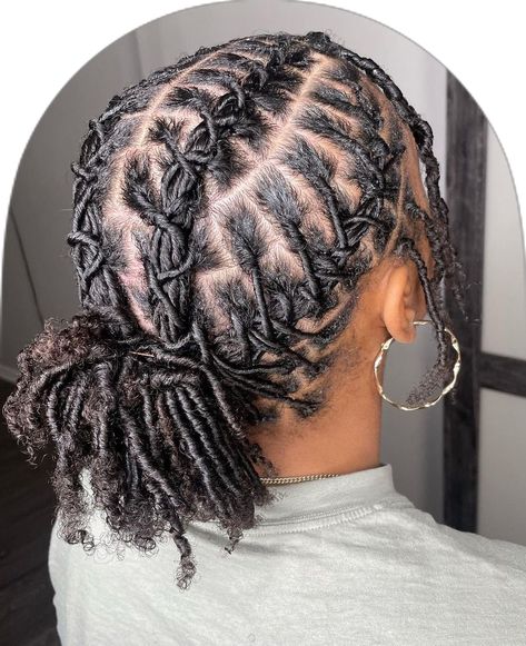 Short Starter Loc Styles For Women, Braided Loc Updo, Pony Updo, Twisted Locs, Loc Styles Short, Loc Hairstyles For Women, Low Pony Hairstyles, Afro Hair Bun, Fall Haircut