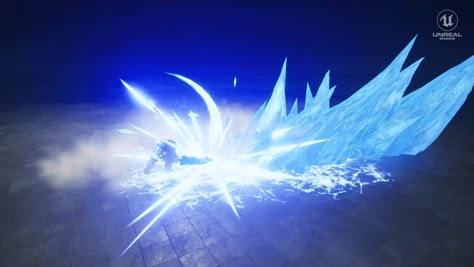 ice sword effect, HeeWon Min on ArtStation at https://www.artstation.com/artwork/mqk0va Ice Power Reference, Ice Themed Character Design, Ice Magic Gif, Anime Ice Powers, Ice Bending, Ice Magic Art, Ice Wings, Ice Effect, Ice Magic