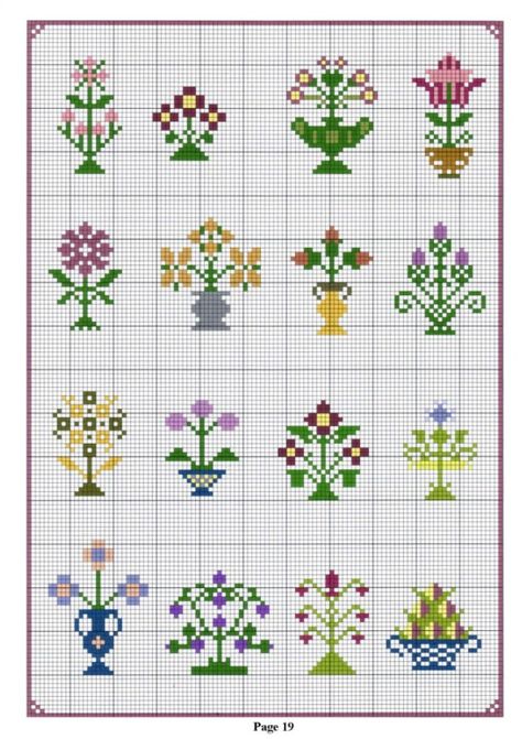 Cross stitch designs flowers