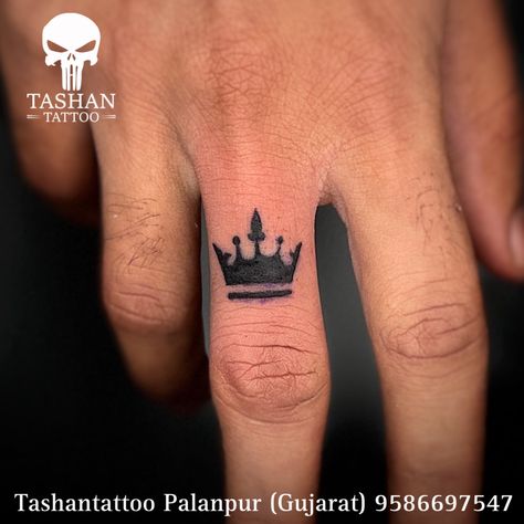 TashanTattoo
AshokTattooWala
S.4.5,Tirupati plaza
Opp. New bus stand
Near gd modi collage
Palanpur (gujrat)
9586697547
9687533310 Crown Tattoo Design On Finger, King Finger Tattoos For Men, Crown Tattoo In Finger, Finger Crown Tattoo Men, Crown Finger Tattoo Men, Finger Writing Tattoo, Finger Tattoo Cover Up Ideas Men, Fingers Tattoo Men, Finger Crown Tattoo