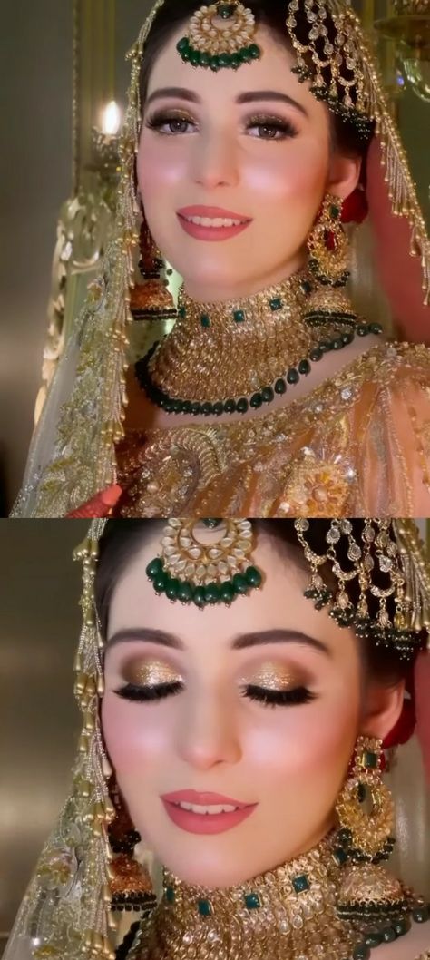 Gorgeous bridal looks#amazing bridal jewelry # Perfection#fashion#pakistani bridal looks Pakistani Dulhan Makeup, Valima Look Pakistani, Pakistani Look Makeup, Pakistani Bridal Hairstyle Barat, Bridal Looks Pakistani Brides, Hairstyles With Jhumar Pakistani Bridal, Nikkah Makeup Looks Pakistani, Pakistani Bridal Hairstyles Nikah, Pakistani Bridal Eye Makeup