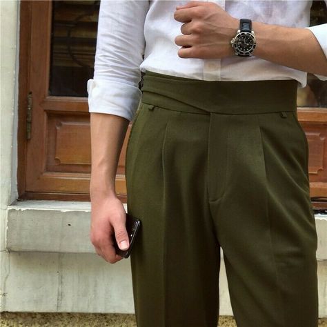 2020s Aesthetic, Gurkha Pants, Pant Details, Formal Dress Pants, Fashion Models Men, Mens Trousers Casual, Suit Casual, Pants Outfit Men, Men Sport Pants