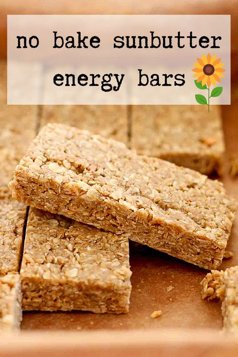 Sunflower Butter Snacks, Sunbutter Desserts, Seed Bars Recipe Healthy, Sunflower Seed Recipes Snacks, Sunflower Recipes, Sunflower Butter Recipes, Sunflower Seed Recipes, Sunbutter Cookies, Sunbutter Recipes