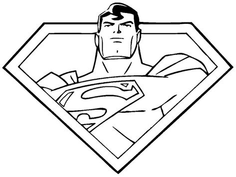 Superman Coloring Pages ⋆ coloring.rocks! Superman Coloring Pages, Inside Out Coloring Pages, Superman Drawing, Logo Superman, Superman Pictures, Batman Coloring Pages, Superhero Coloring Pages, Superhero Coloring, Superman Logo