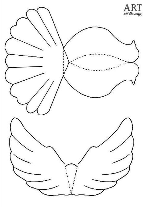 Dove Template, Template Facebook, Diy Plans, Xmas Crafts, Green Man, Art Google, Bird Art, Paloma, All The Way