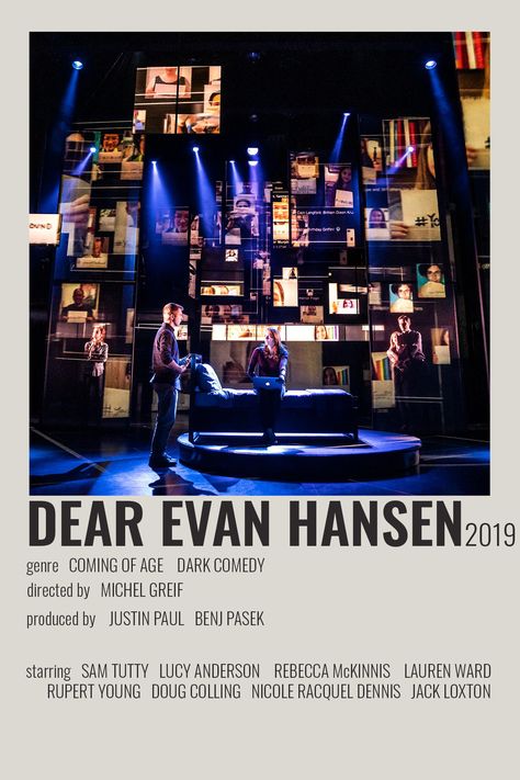 Dear Evan Hansen Poster, Dear Evan Hansen Movie, Dear Evan Hansen Wallpaper, Musicals Wallpaper, Musicals Posters, Dear Evan Hansen Quotes, Dear Evan Hansen Broadway, Broadway Musicals Posters, Musical Theatre Posters