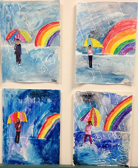 Spring Art... | Grade ONEderful: A First Grade Teaching Blog: Spring Art... Grade 1 Art, Weather Art, First Grade Art, Spring Art Projects, 2nd Grade Art, Classroom Art Projects, Bel Art, Elementary Art Projects, Fall Art