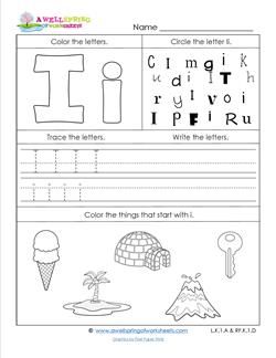 Here's a great abc worksheets page to practice everything I! Trace & color the letters, circle the Ii in different fonts, & circle things that start with i. Letter I Preschool Worksheets, Letter Ii Worksheets For Preschool, Letter I Tracing Worksheet, Preschool Letter I Worksheets, I Worksheets Preschool, Letter I Worksheets Kindergarten, Letter I Activity, I Worksheet, The Letter I