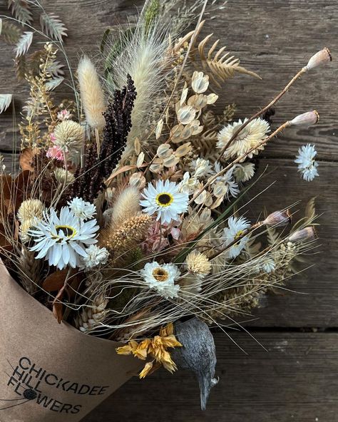 Find dried bunches on FarmDrop, or get in touch for a special order!💘 | Instagram Bouquet Display, Old Roses, Emily Henry, Fall Dishes, Dried Florals, Flower Business, February 10, The Secret Garden, Dried Flower Arrangements