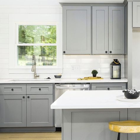 Love these drawer pulls in both kitchen and bathrooms. Simple but effective update to outdated pulls. Stainless Steel Cabinet Hardware, Stainless Steel Cabinet, Silver Cabinets, Hardware Pulls, Matte Black Hardware, Cabinet Hardware Pulls, Kitchen Cabinet Hardware, Kitchen Cabinet Knobs, Grey Kitchen Cabinets