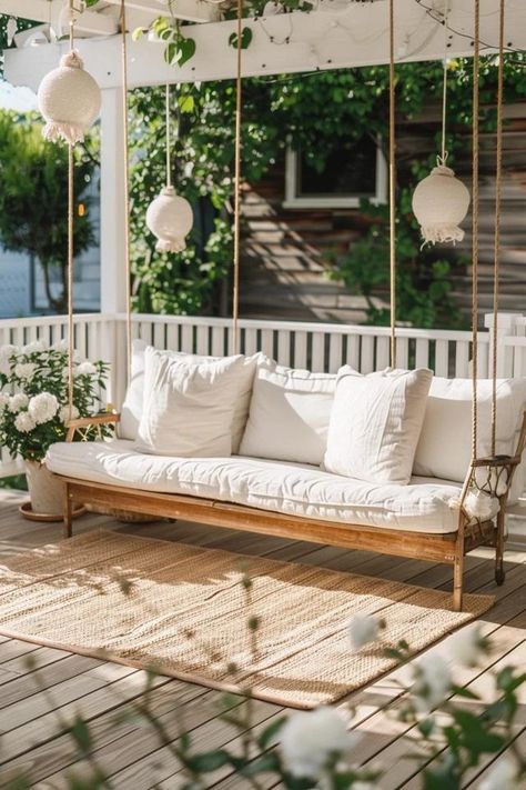 5 Tips for Deck Design with Play Areas Wooden Deck Decorating Ideas, Balcony Bar, Porch Windows, Wooden Deck, Backyard Balcony, Deck Posts, House Backyard, Decking Material, Deck Decorating Ideas