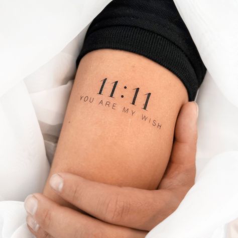 Small tattoos by 1991.ink Tattoo Designs Unique Meaningful, 11 11 Couple Tattoo Ideas, Matching 11:11 Tattoos, 11 11 Tattoo Couples, Tattoos 11:11, 11 11 Tattoo Meaning, Tattoo 11:11 Number, 11:11 Tattoos, 1111 Tattoo Design