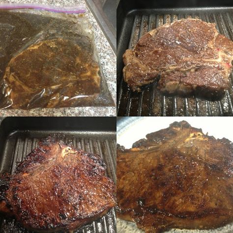 RECIPES: T-BONE STEAK MARINADE T Bone Steak Marinade, Steak Recipes Pan, Tbone Steak Recipe, Grilled T Bone Steak, Steak Marinade For Grilling, Grilling Steaks, Steak Marinade Recipes, Meat Marinade, Grilled Steak Recipes