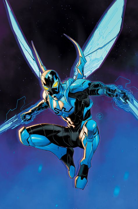 #dc #dccomics #bluebeetle Vigilante Outfit, Art Dc Comics, Jaime Reyes, Dan Mora, Beetle Art, Comic Inspiration, Univers Dc, Comic Characters, Blue Beetle