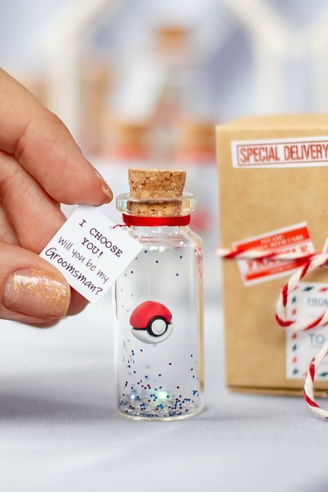 Gaming Groomsmen Proposal, Groomsmen Proposal Nerdy, Will You Be My Boyfriend Proposal Ideas, Gamer Groomsmen Proposal, Small Proposal Ideas, Groomsman Boxes, Usher Proposal, Asking Groomsmen, Unusual Wedding Gifts