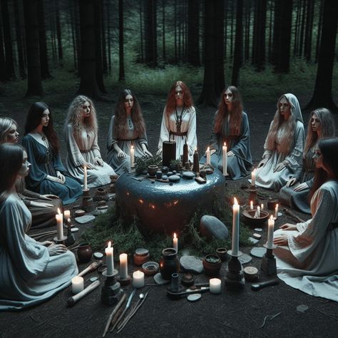 30 Beginner’s Guide to Coven Practices In the world of witchcraft and Wicca, a coven is traditionally a gathering or community of witches who come together for rituals and practices. Covens, which were feared and misunderstood during the witch trials of the 16th and 17th centuries, have now become a symbol of spiritual exploration and community for many modern practitioners. These […] The post 30 Beginner’s Guide to Coven Practices appeared first on Witchcraft For Beginners. Covens Witches, Witch Coven Aesthetic, Coven Characters, Coven Aesthetic, Witch Gathering, Witch Healing, Witchy Artwork, Coven Of Witches, New Witches