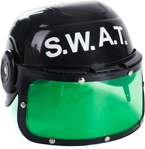 Amazon.com: Swat Helmet for Kids - Police Swat Helmet - Dress Up Hats - Costume Hats - Police Helmet by Funny Party Hats : Toys & Games Police Helmet, Kids Police Officer Costume, Police Cars For Kids, Police Officer Hat, Kids Police, Police Costume, Army Helmet, Doctor For Kids, Kids Helmets