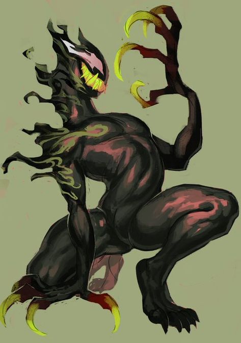 (3) Wolber (@Wolberdan) / Twitter Monsters Rpg, Venom Character, Venom 2, Cool Monsters, Monster Concept Art, Creature Drawings, Dungeons And Dragons Homebrew, Mythical Creatures Art, Monster Design