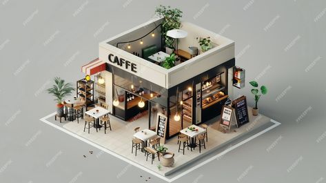 Premium Photo | Isometric model of coffee shop Isometric Coffee Shop, Isometric Cafe, Minecraft Interior Ideas, Minecraft Interior, House Pictures, House Photos, Stationery Templates, Business Card Maker, Flyer Maker