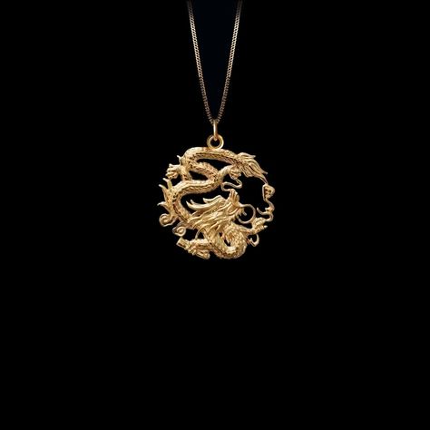 MINI Size Dragon Pendant 3 in 14k Gold 23 Mm Gold Dragon Necklace, Dragon Charm, Dragon Jewelry, Mythology Necklace - Etsy Canada Necklace Dragon, Mini Dragon, Phoenix Pendant, Gold Dragon, Dragon Necklace, Dragon Jewelry, Small Circle, Solid Gold Chains, White Gold Chains