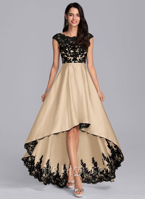 Prom Dresses Aesthetic, High Low Evening Dresses, Chiffon Prom Dresses, Velvet Blouse, Satin Evening Dresses, Elegant Prom Dresses, Chiffon Evening Dresses, Prom Dresses For Teens, Tea Length Wedding Dress