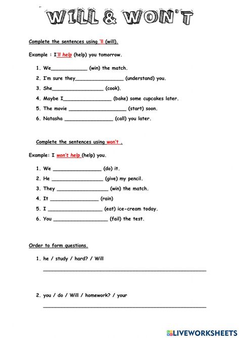 Unit 8 : Going away interactive activity English Interactive Activities, Future Tense Activities, Future Simple Worksheet, English Excercise, Grammar Anchor Charts, Tenses Exercises, Teach English To Kids, English Grammar Exercises, Future Tense