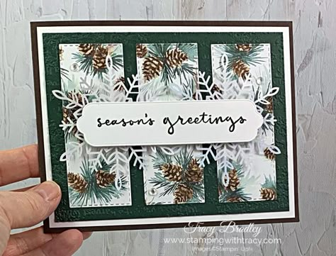 Su Wonderful Snowflakes Cards, Stampin Up Frosty, Stampin Up Christmas Pines Card Ideas, Su Painted Christmas Cards, Su Wonderful Snowflakes, Wonderful Snowflakes Stampin Up Cards, Stampin Up Snowflake Wishes Cards, Stampin Up Christmas Cards 2018 2019, Stampin’up Christmas Cards