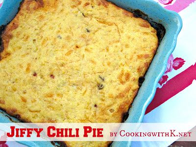 Chili Pie Recipe, Chili Pot Pie, Slow Cooker Beef Tacos, Casseroles Beef, Chili Pie, Jiffy Cornbread Mix, Chili And Cornbread, Slow Cooker Tacos, Cornbread Mix