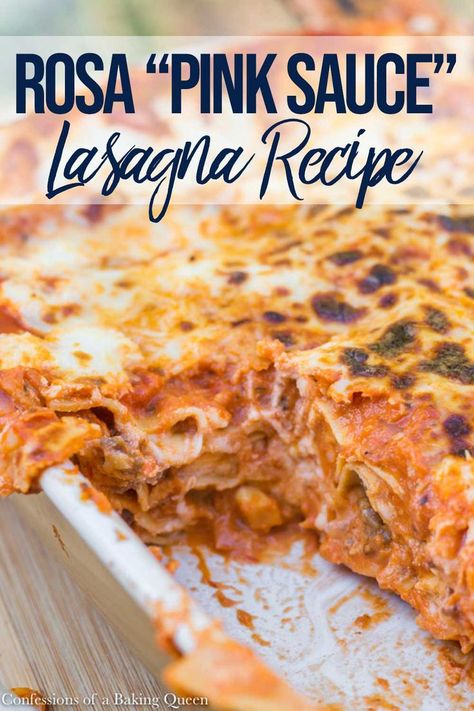 A delicious creamy marinara lasagna made easy and simple with the help of Barilla Oven Ready Lasagna Noodles, Barilla Roasted Garlic Sauce & Barilla Tomato Basil Sauce! Your family will swoon over this Rosa Lasagna recipe. Easy enough for a weeknight dinner but delicious enough for a dinner party!   #dinnerrecipes #lasagnarecipe #rosaasuce #semihomemade #pinksauce Roasted Garlic Sauce, Lasagna Easy, Oven Ready Lasagna, Sausage Lasagna, Pink Sauce, Easy Lasagna Recipe, Lasagna Noodles, Tomato Basil Sauce, Basil Sauce