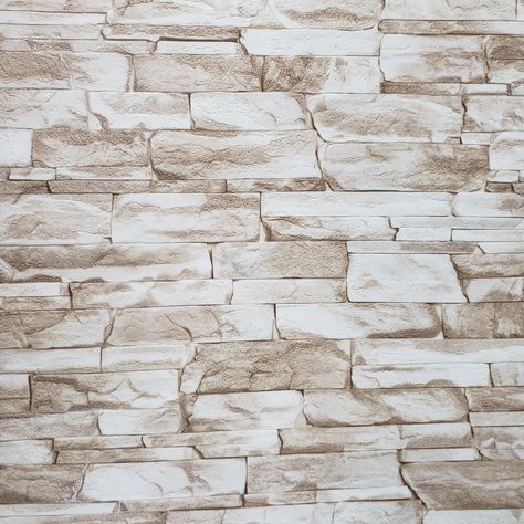 Faux stone wall interior