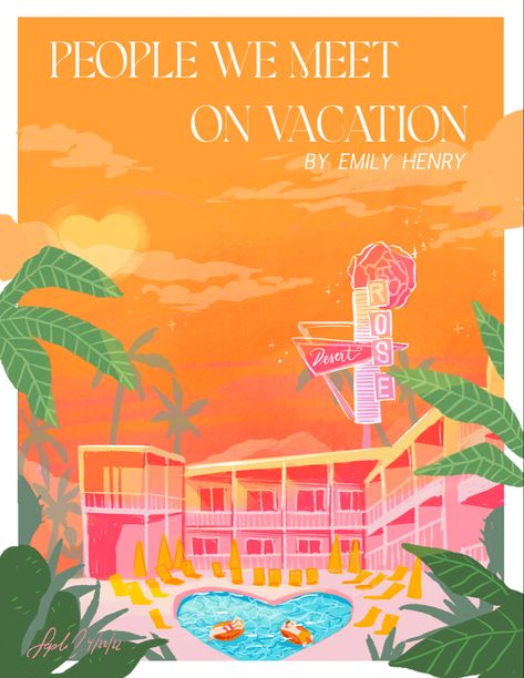 People we meet on vacation fan art,digital art, romance books People We Meet On Vacation Fanart, People We Met On Vacation Aesthetic, People We Meet On Vacation Aesthetic Quotes, Emily Henry Aesthetic, Romance Book Wallpaper, Emily Henry Poster, People We Meet On Vacation Aesthetic, People We Meet On Vacation Emily Henry Aesthetic, Bookish Posters Aesthetic