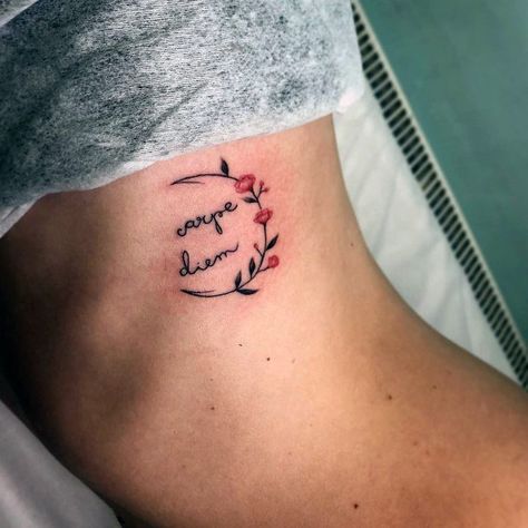 Top 100 Best Carpe Diem Tattoos For Women - Phrase Design Ideas Text Design Ideas, Best Curling Wands, Script Cursive, Latin Phrases, Latin Words, Unique Tattoo, Wand Curls, Text Design, Top 100