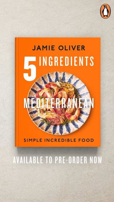 Jamie’s latest cookbook sees a return to the winning formula of his hugely popular 2017 cookbook 5 Ingredients: Quick & Easy Food, this time with a focus on the fresh flavours of the Mediterranean. Inspired by Jamie’s travels around the region, you will find chapters covering pasta, soups and sandwiches, meat, chicken, veg, fish, seafood, pies, and sweet treats, all made using just five basic ingredients. Soups And Sandwiches, Jamie Oliver 5 Ingredients, Mediterranean Cookbook, Jamie Oliver Recipes, Cookery Books, Mediterranean Cuisine, New Cookbooks, Soup And Sandwich, Easy Food