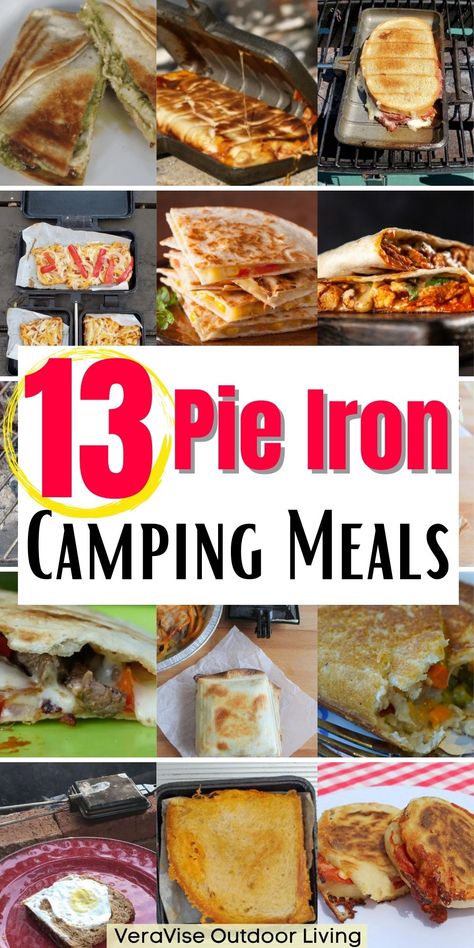 Pie Iron Recipes Campfire, Pudgy Pie Recipes, Pie Iron Cooking, Hobo Pies, Bbq Breakfast, Pudgy Pie, Campfire Pizza, Yummy Pie, Pie Iron Recipes