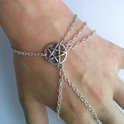 Simple Chain, Arm Bracelets, Wiccan Jewelry, Ring Bracelet Chain, Discount Jewelry, Star Bracelet, Foot Jewelry, Hippie Jewelry, Hand Jewelry