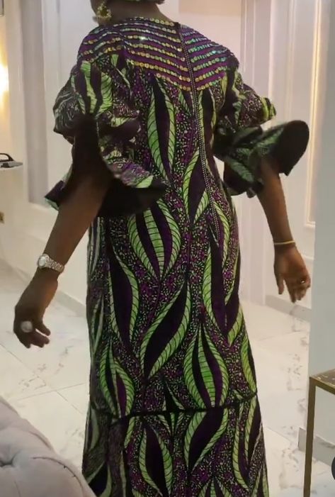 Ankara Gown Styles For Grandma, Ankara Aline Long Gown, Long Ankara Gowns, Aline Gown, Grandma Fashion, Ankara Gown, Ankara Fashion, Ankara Gown Styles, Gown Styles