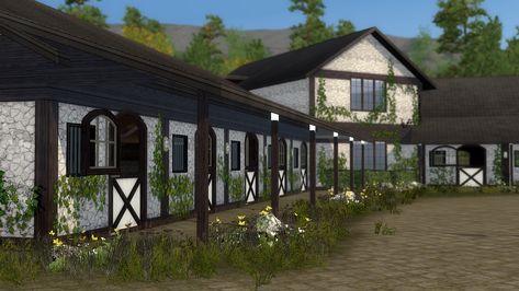 Bloxburg Stable Ideas, Swem Minecraft Stable Ideas, Bloxburg Stables, Bloxburg Horse Stables, Sims 4 Stable Ideas, Sims 4 Horse Stable, Sims 4 Stable, Sims 4 Horse Ranch Build, Sso Background