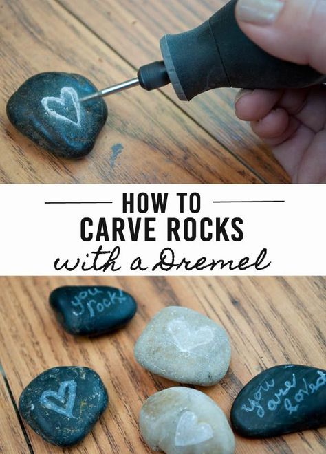 Engraving Rocks With Dremel, Carved Rocks, Sculpture Dremel, Dremel Tool Projects, Rock Carving, Dremel Crafts, Dremel Carving, Dremel Projects, Dremel Wood Carving