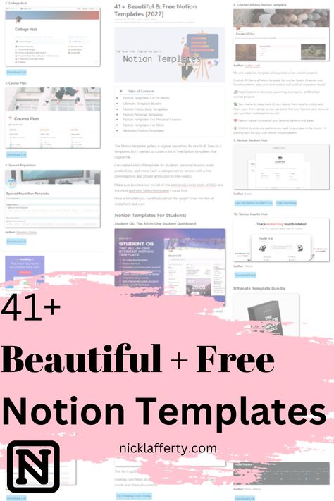 How To Use Notion Templates, Notion School Notes Template, Google Calendar And Notion, Free Notion Student Template, Free Notion Templates Aesthetic Dashboard, Notion Aesthetic Template Student, Notion Budget Template Aesthetic, Notion Template Ideas Small Business, Notion Journal Template Free