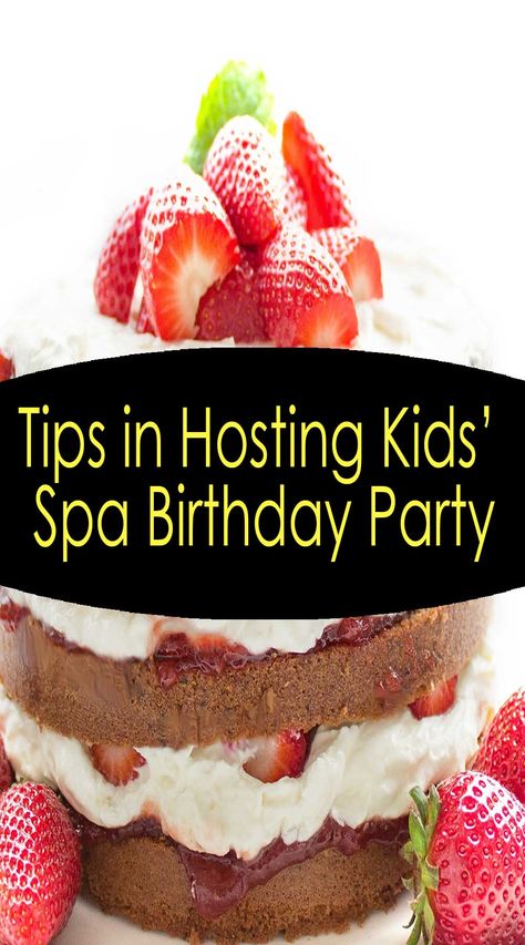 Tips In Hosting Kids' Spa Birthday Party  Your young ones are beginning to become grown-ups. Those kiddie birthday party themes will excite them no more. So why not try host a spa day party for your young lady and her friends? There are lots of ways to bring the salon feels at the comfort of your home rather than pampering them on the real salon. Here are the five essential things you need to have for your spa party.  #partituki  #kidspartyideas #kidsbirthday #partykids #partyplanner Kids Spa Party Food, Spa Party Food, Spa Party Foods, Kid Friendly Smoothies, Spa Day Party, Spa Birthday Party, Kids Spa Party, Spa Party Favors, 7th Birthday Party Ideas