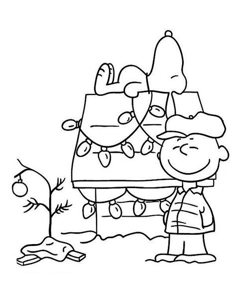 Charlie Brown Christmas Coloring Pages. Christmas Tree Snoopy Coloring Pages, Modele Zentangle, Christmas Coloring Sheets, Printable Christmas Coloring Pages, Thanksgiving Coloring Pages, Peanuts Christmas, Christmas Coloring Books, Brown Christmas, Charlie Brown Christmas