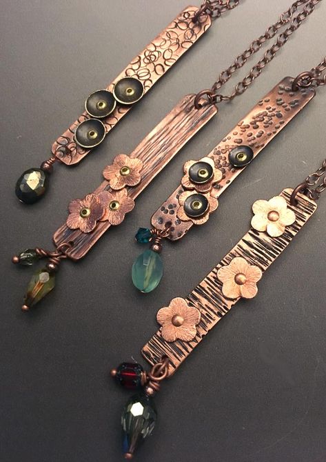 Allison L Norfleet-Bruenger Collections Rivet Jewelry, Everyday Pendant, Metal Jewelry Making, Copper Jewellery, Metalwork Jewelry, Jewerly Making, Soldering Jewelry, Jewelry Artist, Mixed Metal Jewelry