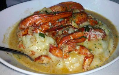 Lobster Mashed Potatoes – Acala Farms Mastros Steakhouse, Lobster Mashed Potatoes, Supper Sides, Lobster Sauce, Seafood Feast, Steamed Potatoes, Lobster Dishes, Potato Pasta, Idaho Potatoes