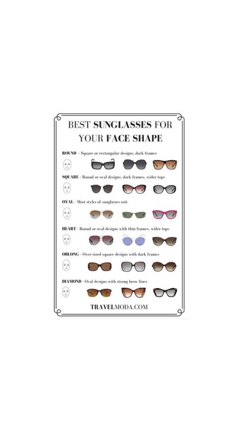 Sunglasses for face types Face Types, Diamond Face, Girl With Sunglasses, Face Shape, Square Design, Oval Diamond, Face Shapes, Sunglasses, Frame