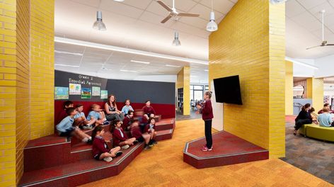 CHC - Coatesville Primary School Purposeful Play, Teachers Room, Architecture Unique, Multipurpose Hall, Hansel Gretel, Campus Design, International Baccalaureate, Inquiry Based Learning, Education Architecture