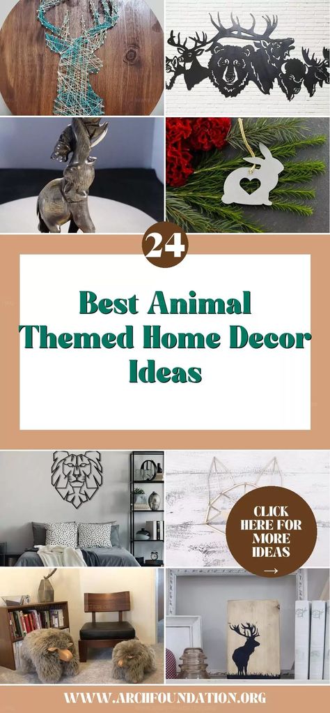 Animal-themed home decor brings the charm and whimsy of the natural world indoors, creating a playful yet refined atmosphere. These elements range from subtle accents to bold statement pieces, each adding a unique touch of life to any room. Whether it's through intricate patterns or lifelike sculptures, animal decor enhances spaces with its vibrant and heartwarming presence. Enrich your home with these delightful designs. Themed Home Decor, Animal Decor, The Natural World, Intricate Patterns, Natural World, Statement Pieces, Home Decor Ideas, The Natural, Cute Animals