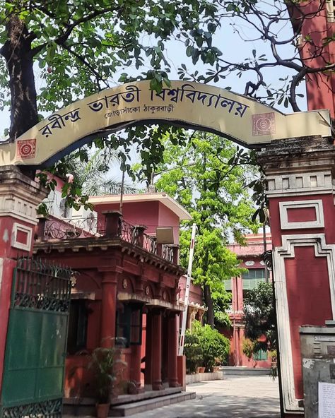 ~ জোড়াসাঁকো ঠাকুরবাড়ি - Tagore's Residency ~ ❤️ Jorasanko Thakur Bari in Jorasanko, North Kolkata, West Bengal, India, is the ancestral home of the Tagore family. It is the birthplace of poet Rabindranath Tagore and the host of the Rabindra Bharati University campus. The Jorasanko Thakur Bari was built in the 18th century in Jorasanko in the north of Kolkata. The land on which this ancestral home stands today was donated by the famous Sett family (not to be confused with Seth) of Burrabaz... North Kolkata, Rabindranath Tagore, Indian Aesthetic, University Campus, West Bengal, Dark Wallpaper, Bari, Kolkata, 18th Century