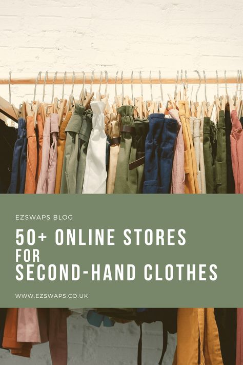 Best Second-Hand Clothes Websites In UK & US - ezswaps Second Hand Clothes Ideas, Second Hand Clothes Shop, Second Hand Outfit, Clothes Websites, Thrifting Tips, Reselling Clothes, Textile Recycling, Second Hand Fashion, Second Hand Clothing