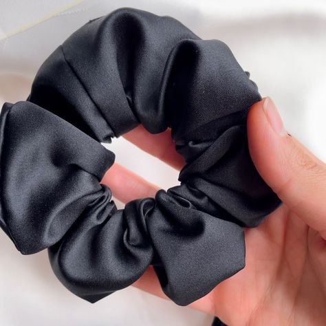 Black matte satin scrunchies Hand made with love, High quality made out of 100% satin fabric Comes in 3 different size Bachelorette Party Hair, Black Scrunchie, Valentine Baskets, Satin Scrunchies, Black Bridesmaids, Footwear Design, Mini One, Etsy Bridesmaid Gifts, Bachelorette Party Gifts