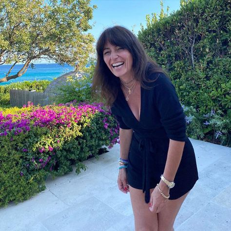 Long Lost Family's Davina McCall sparks reaction in sexy black playsuit on family holiday | HELLO! Davina Mccall Style, Marriage Images, Holiday Bikinis, Davina Mccall, Black Playsuit, Holly Willoughby, Holiday Wardrobe, Have A Laugh, Step Moms